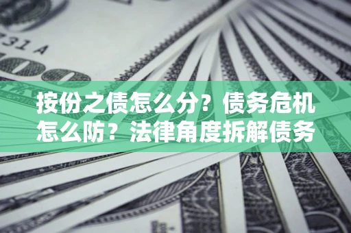 北京按份之债怎么分？债务危机怎么防？法律角度拆解债务分配与风险自保指南